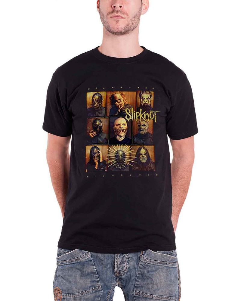 Official Slipknot Black Skeptic Band Logo Mens T-Shirt for Fans