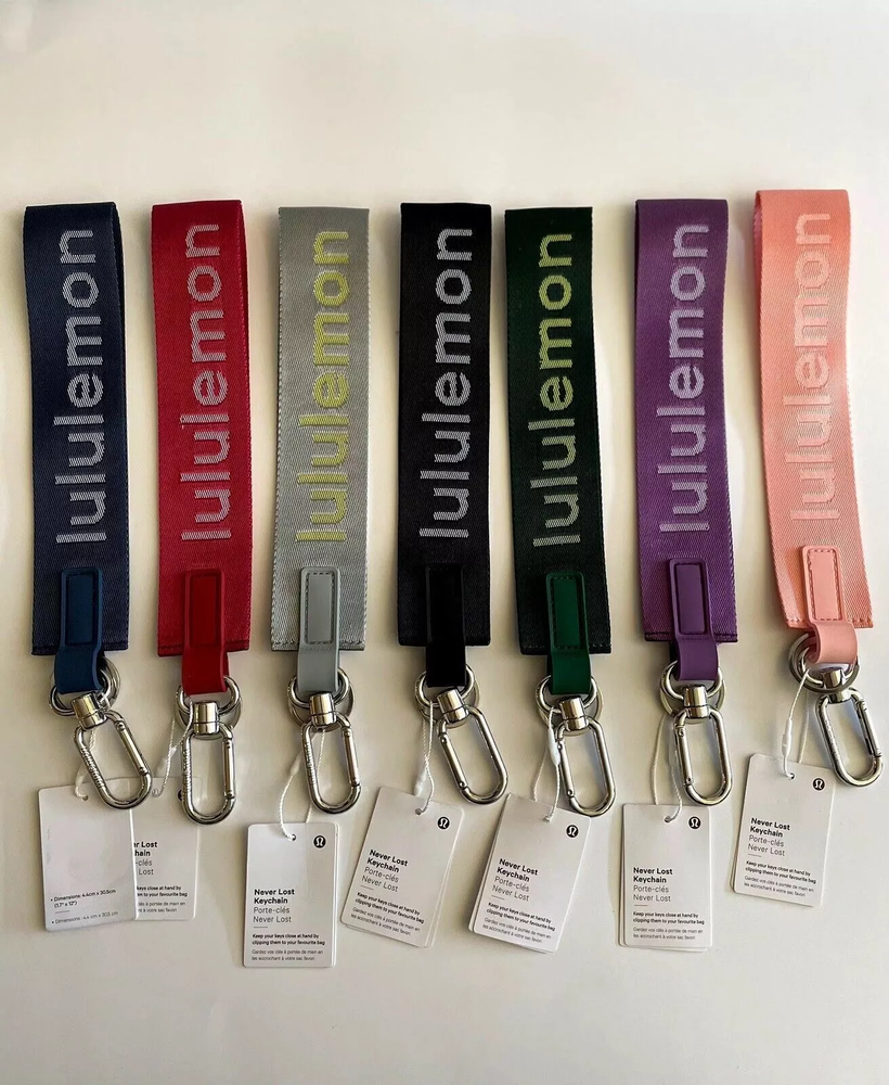 new Lululemon Never Lost Keychain Backpack pendant Multiple colors--