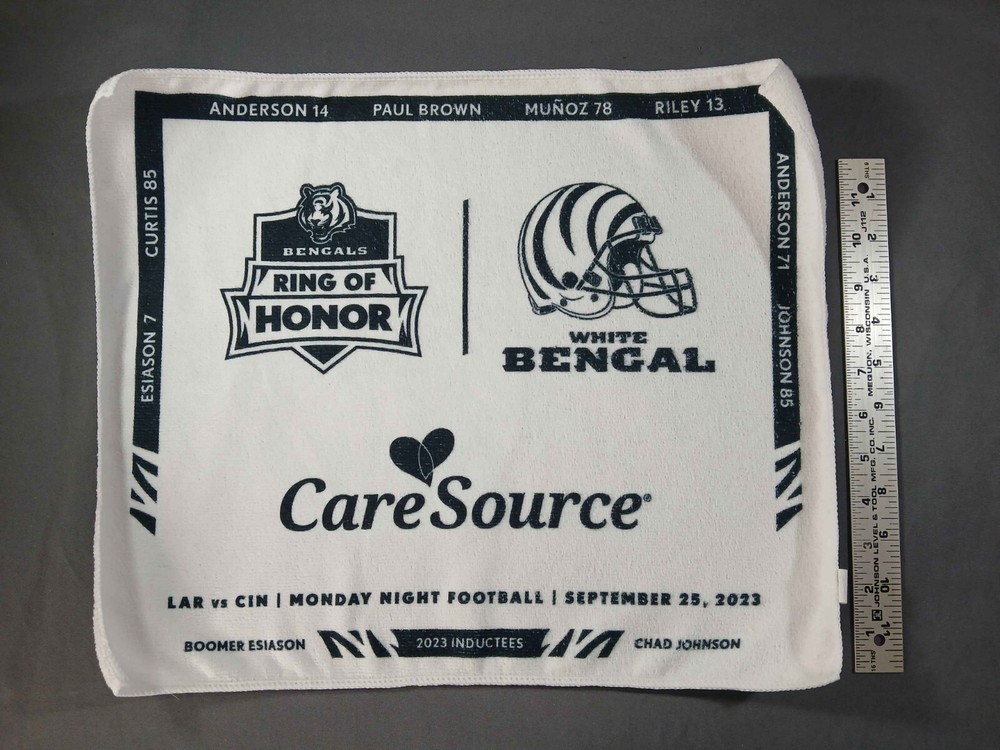 2023 Cincinnati Bengals Ring Of Honor White Bengal Towel 2023