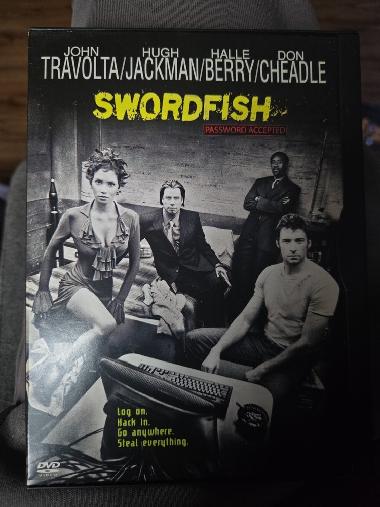 Sword Fish (DVD, 2000) John Travolta, Halle Berry, Hugh Jackman