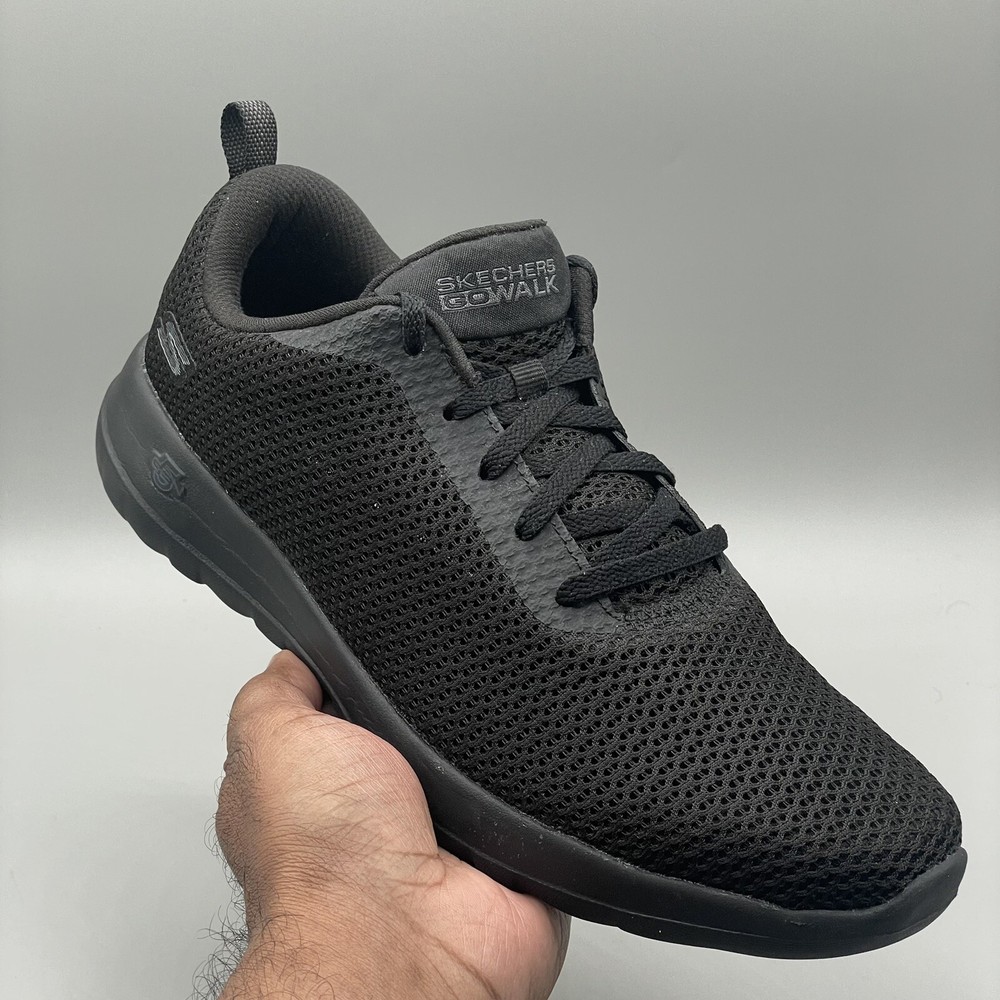 Skechers Womens Go Walk Joy  Black SN 15601 Lace Up Sneakers Size 8.5