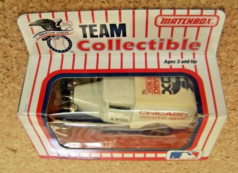 1990 Chicago White Sox diecast truck White Rose Matchbox 1st series