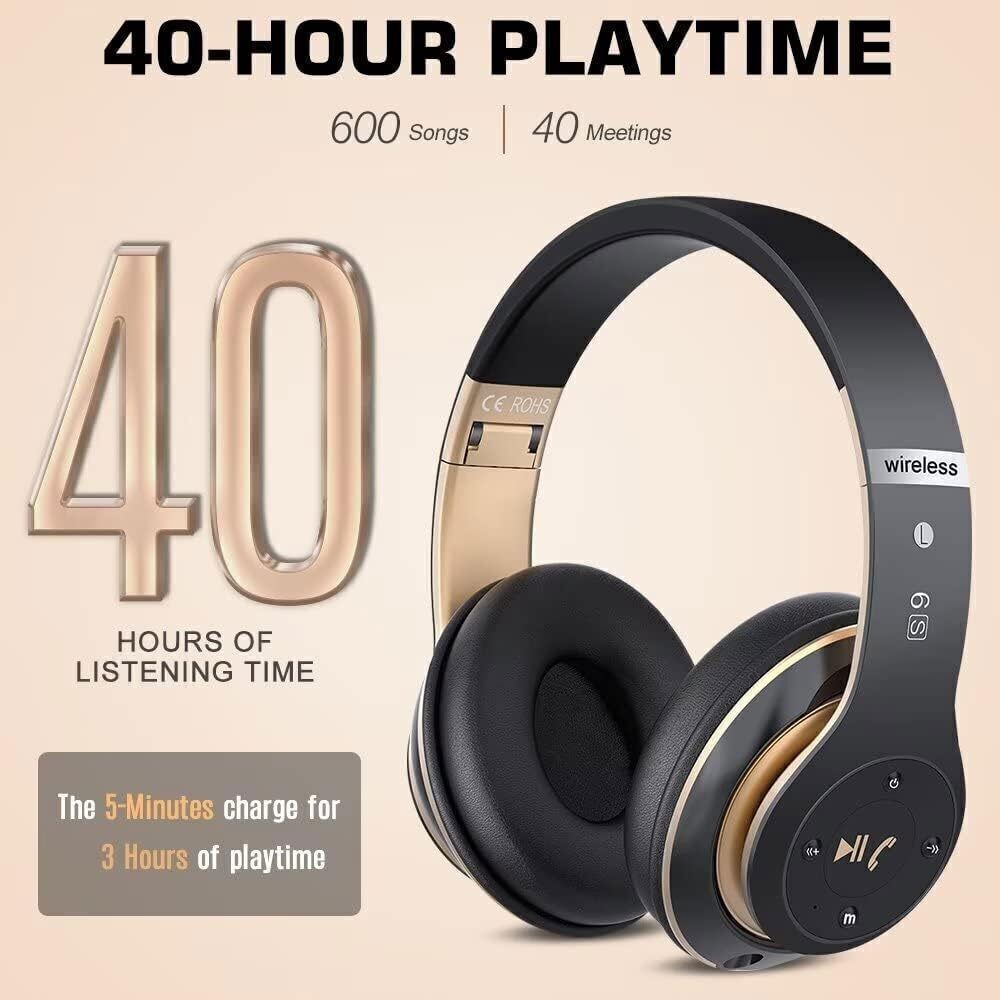 Wireless Bluetooth Noise Cancelling Over-Ear Stereo Headphones