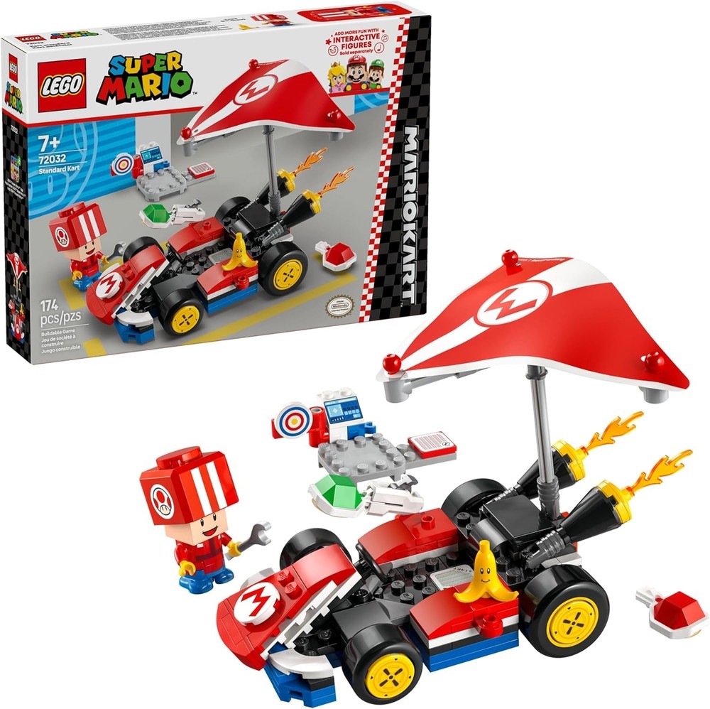 LEGO Super Mario Mario Kart Standard Kit Toy Building Set with Collectible Mini Figure