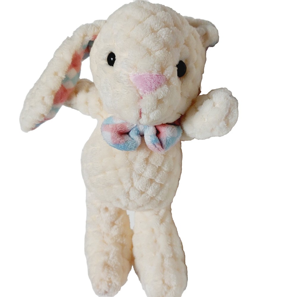 Kellytoy Bunny Rabbit Quilted Animal White Plush 9
