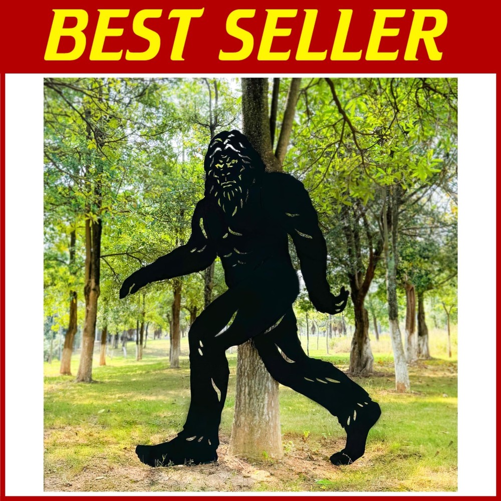 Bigfoot Silhouette Garden Decoration