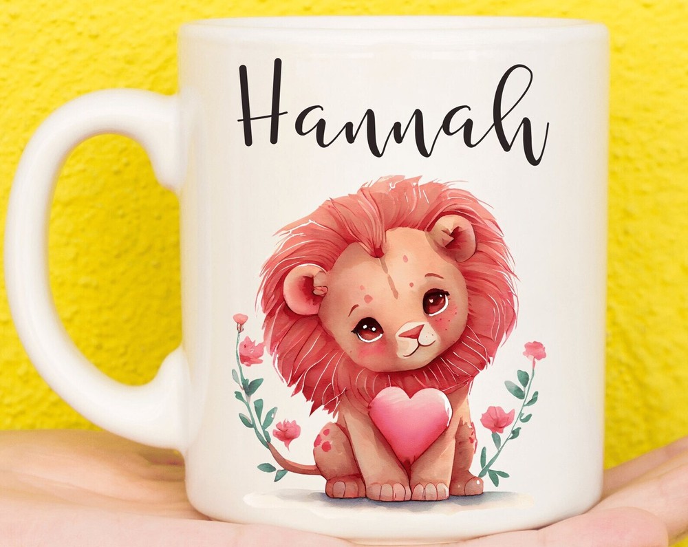 Lion Mug For Lion Lovers Personalised Animal Mug Mothers Day Gifts For Women &am