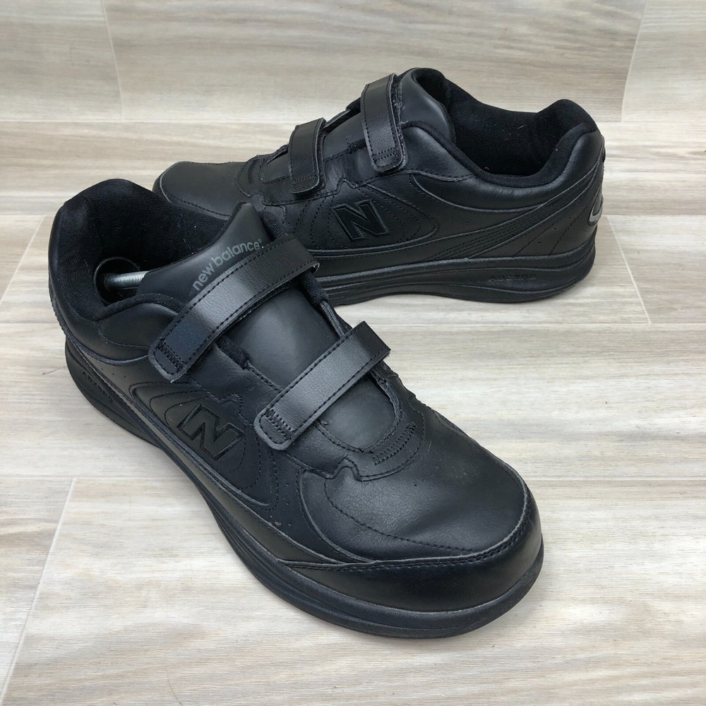 New Balance Mens 577 Walking Shoes Black Hook & Loop Size 13 2E Wide MW577VK