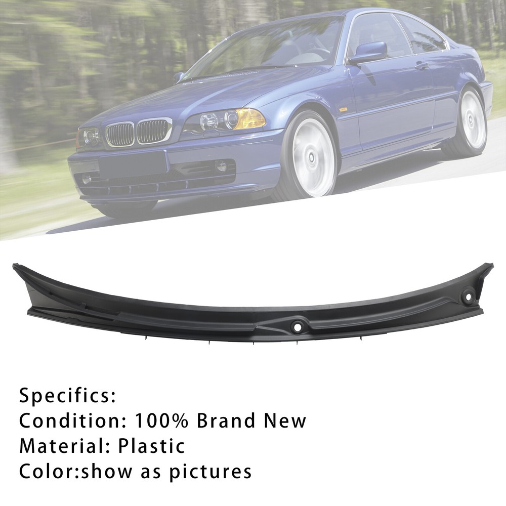 BMW 3 Series E46 Coupe Windshield Wiper Cover Vent Grille Panel