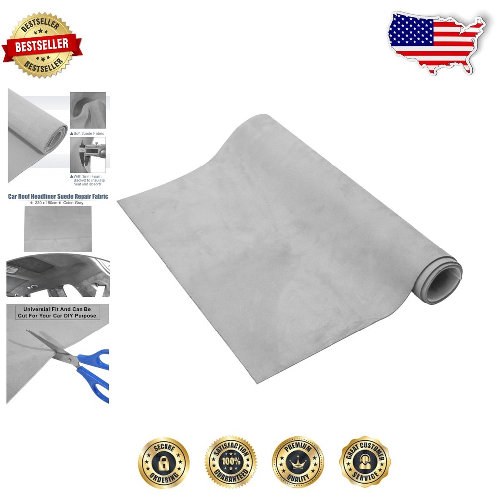 Durable Foam Backed Suede Headliner for SUVs & Trucks - DIY Upgrade 87
