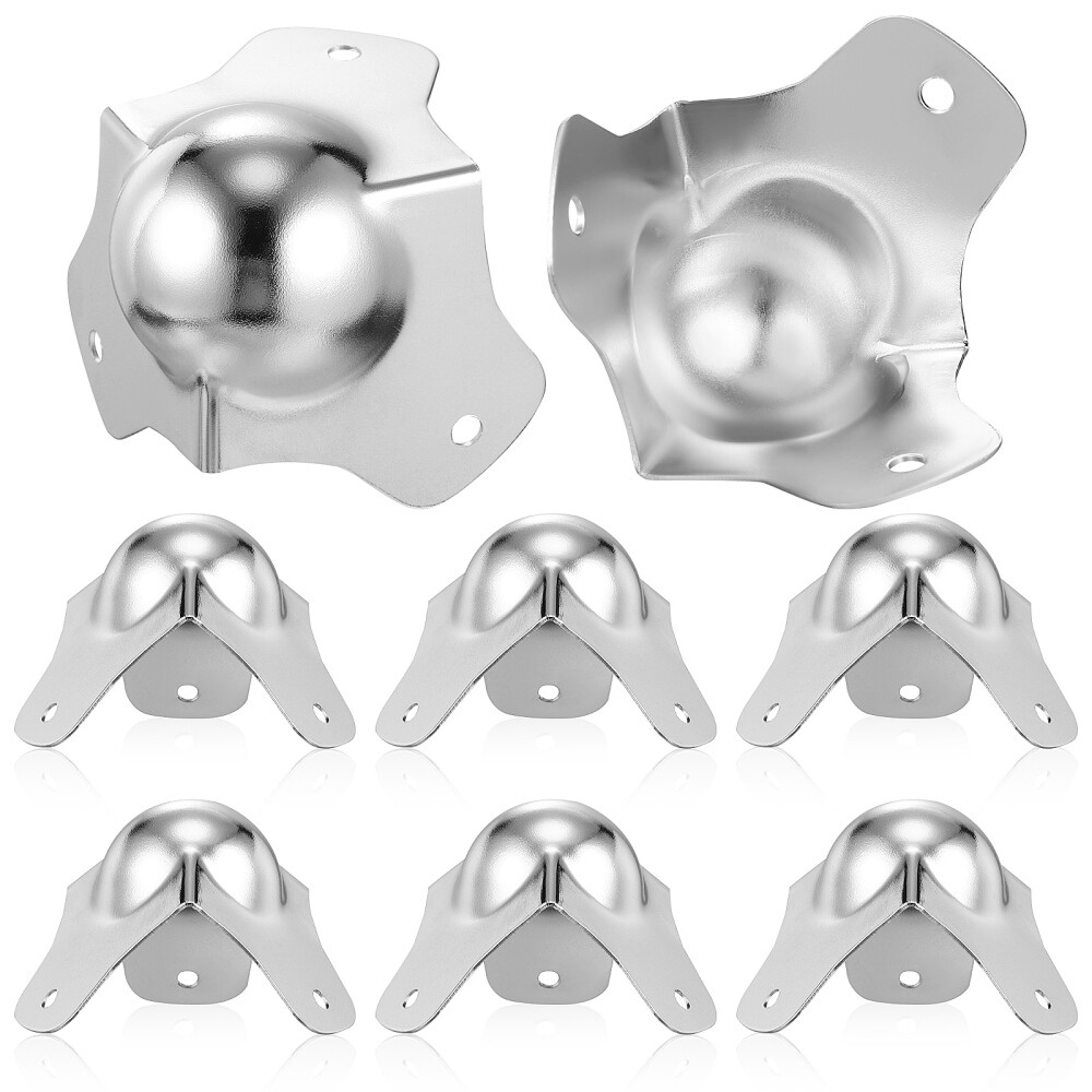 8 Pcs Clear Metal Spherical Shockproof Corner Protectors 8pcs Hardc Baby