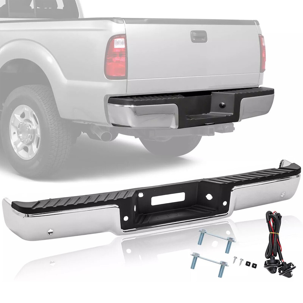 Step Bumper Assembly For 2004-2006 Ford F-150 Steel Chrome Styleside Rear Bumper