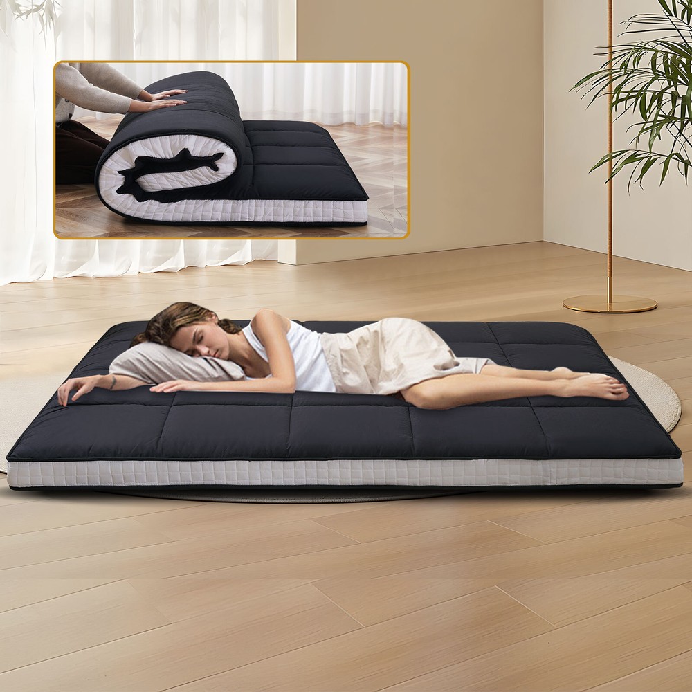 NAIZEA 5 in Extra Thick Futon Floor Mattress, Japanese Folding Roll Up Mattress