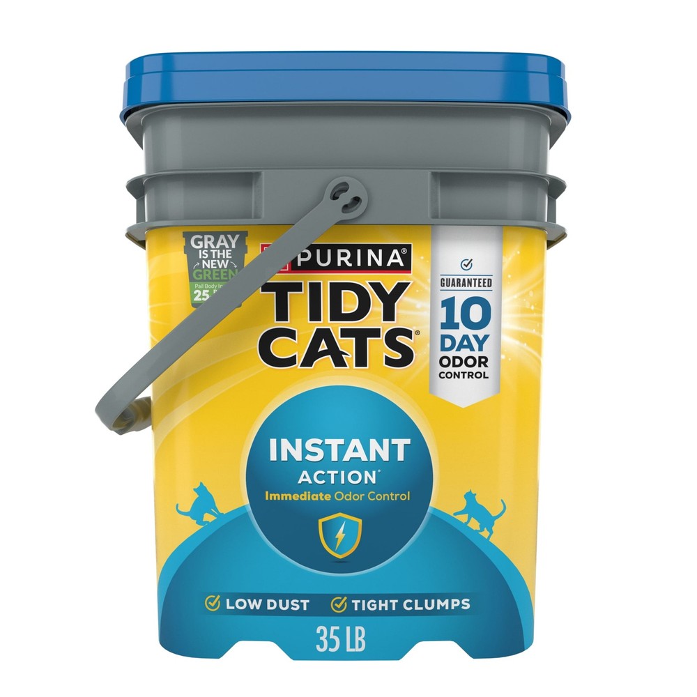 Natural Clumping Cat Litter with Odor Control, Low Dust, 35 lb Pail
