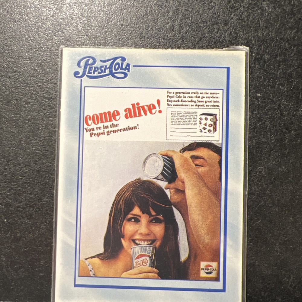 1994 Pepsi Come Alive Dart Flipcards EX #95 Vintage Collectible
