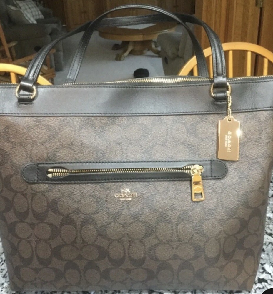 Limited Edition COACH Tyler Tote in Brown & Black