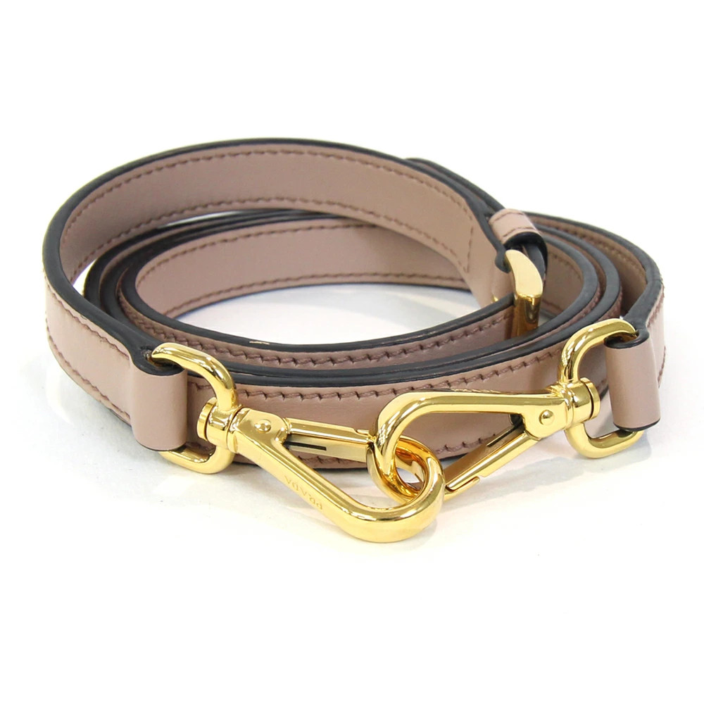 RARE PRADA Pink Beige Leather Crossbody Bag with Gold Hardware Shoulder Strap