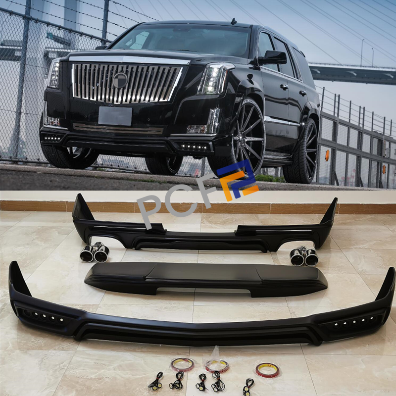 For Cadillac Escalade 15-19 ZERO style primer Front Lip Rear Diffuser Body Kits