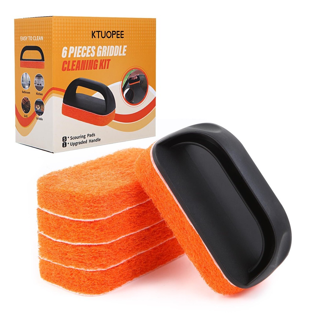 Upgraded 6piece Griddle Cleaning Kit For Blackstone Flat Top Grill Cleaner Nonsc