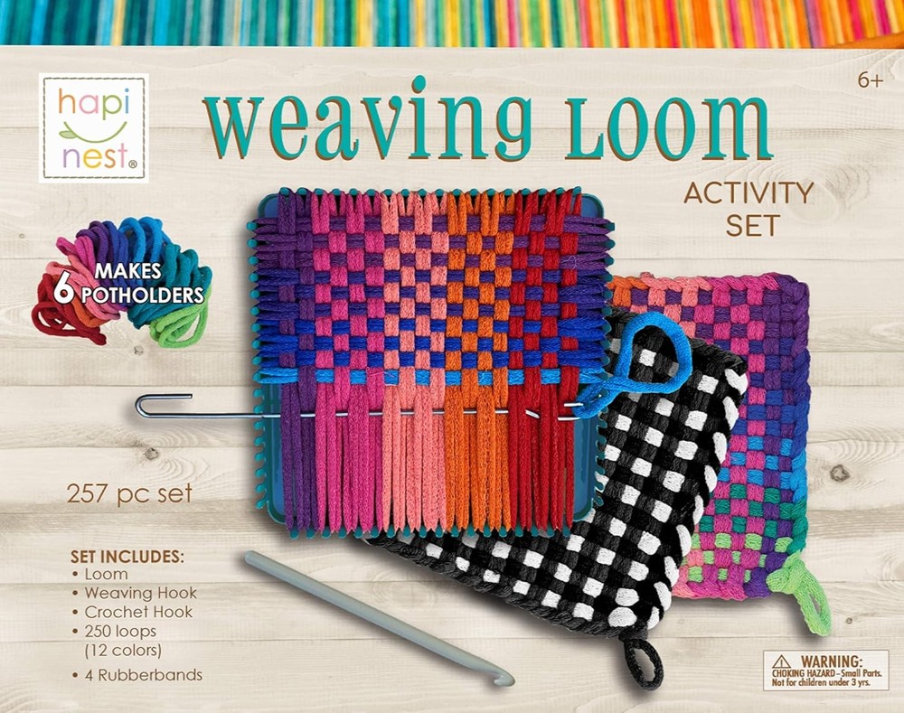 Kids Weaving Loom Kit - Make Your Own Potholders by Hapinest