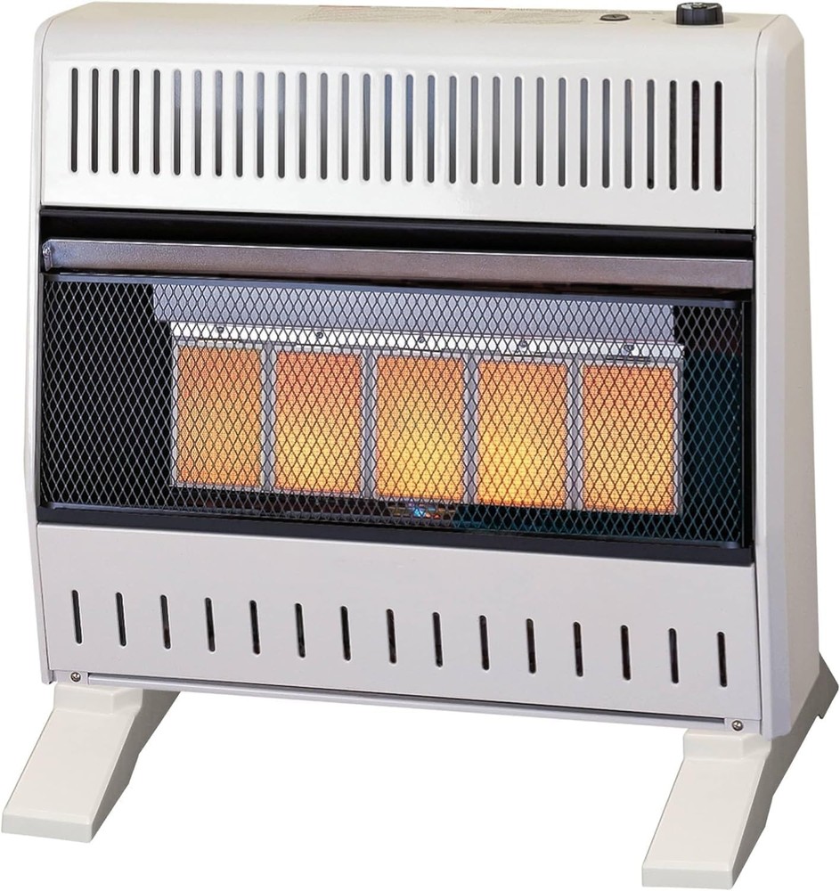 ProCom MN300TPA-B Ventless Natural Gas Infrared Space Heater 30000 BTU, White