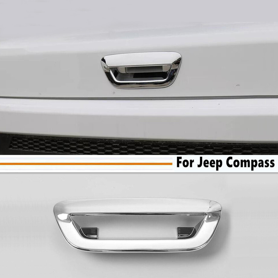 Chrome Tailgate Handle Cover Trim for 2017-2025 Jeep Compass Accessories