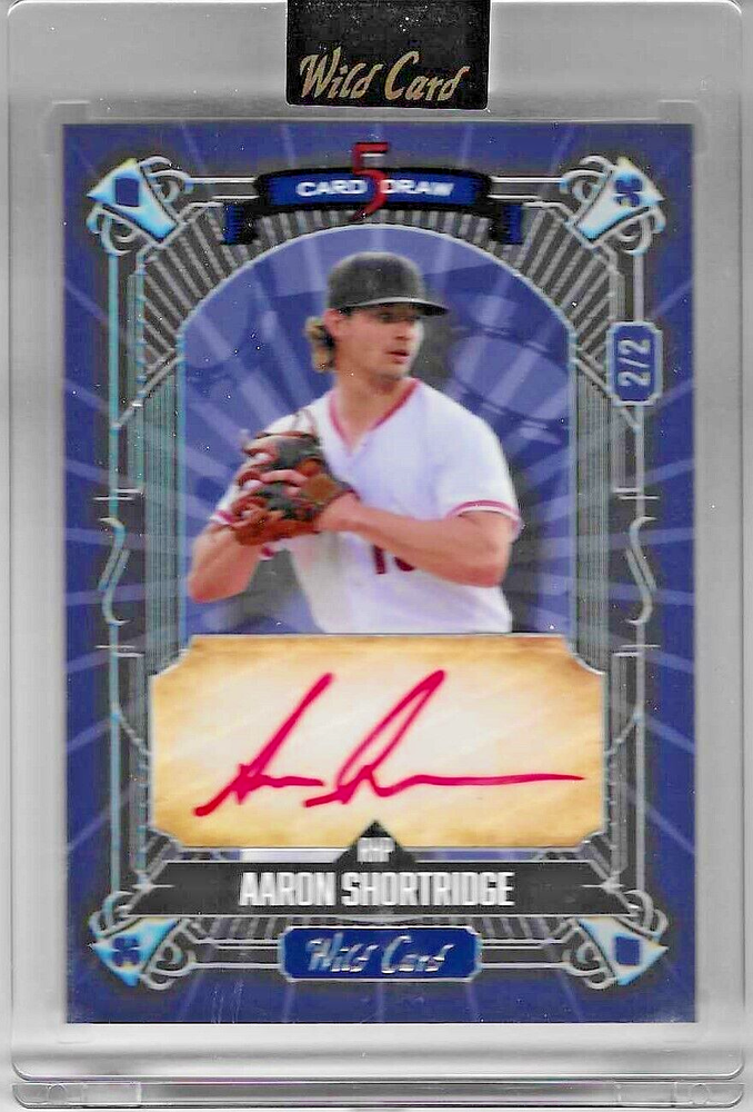 2024 Wild Card 5 Card Draw AARON SHORTRIDGE RED INK AUTO #2/2 Pittsburgh Pirates