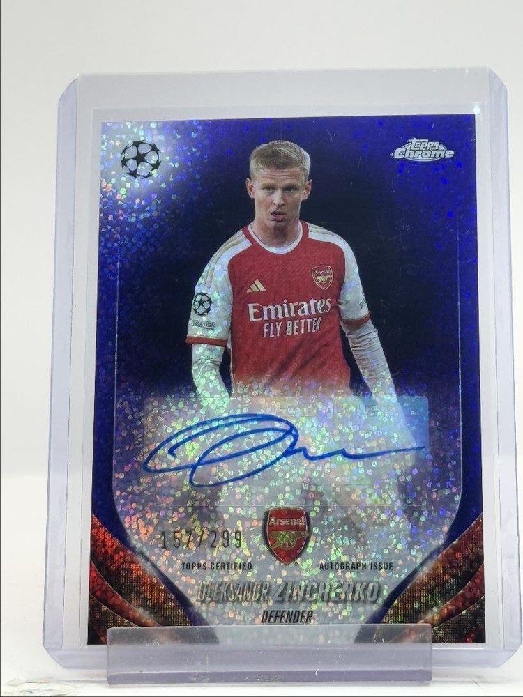 OLEKSANDR ZINCHENKO 2023 TOPPS CHROME UCC VIOLET SPECKLE AUTO /299 Q0902