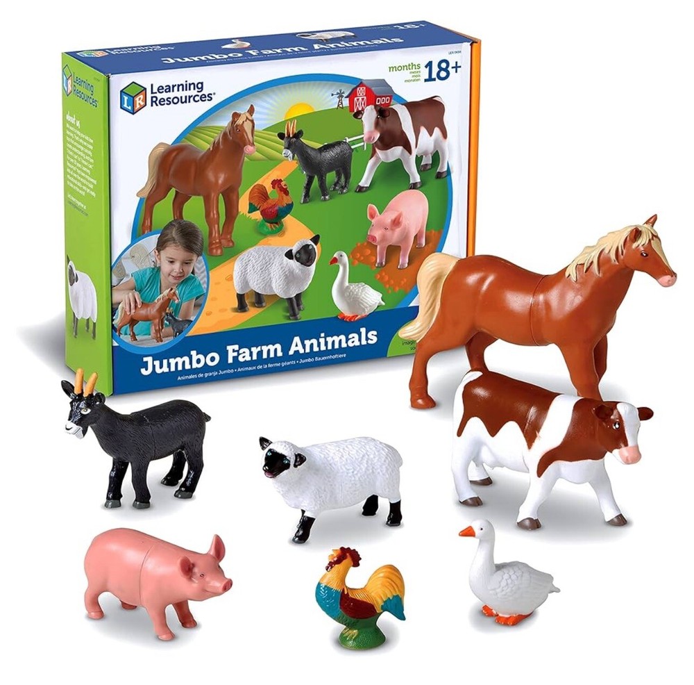 Learning Resources Jumbo Farm Animals Ages 18+ Months