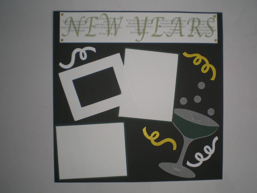 New Years 2 #412 premade scrapbook pages-image