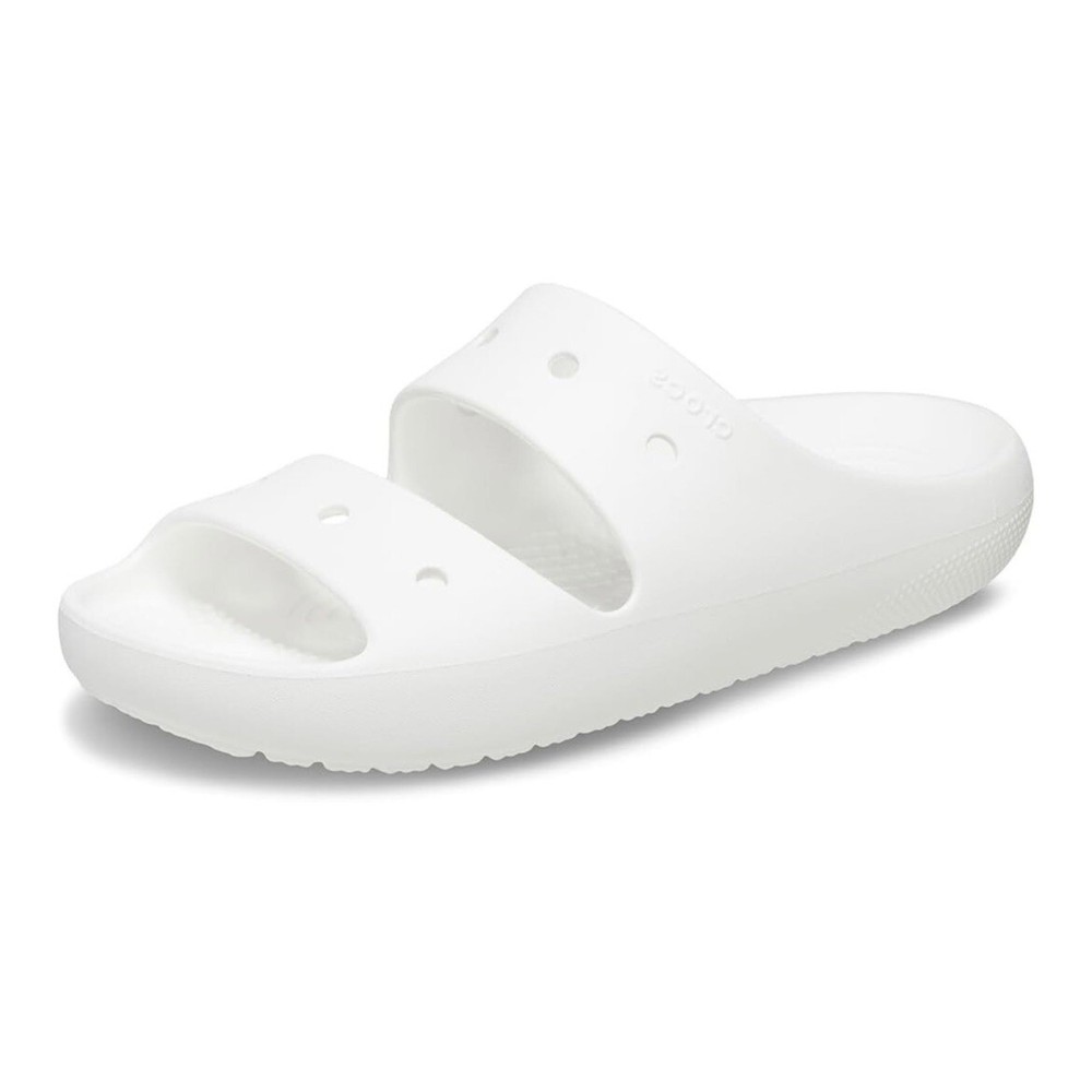 Crocs Classic Sandals V2 Summer Shoes White 2 Straps 209403-100 Mens Size 10 NEW