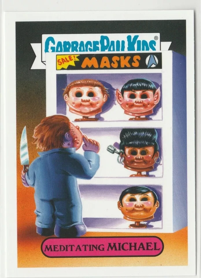 Meditating Michael #7a Garbage Pail Kids GPK 2019 Revenge of Oh the Horror-ible