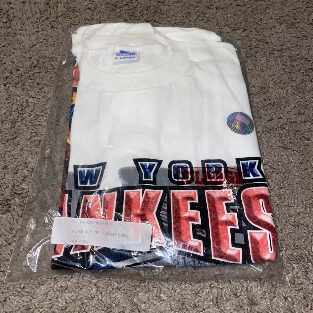 RARE VTG New York Yankees MLB Baseball World Series Champs Graphic TShirt XL NEW