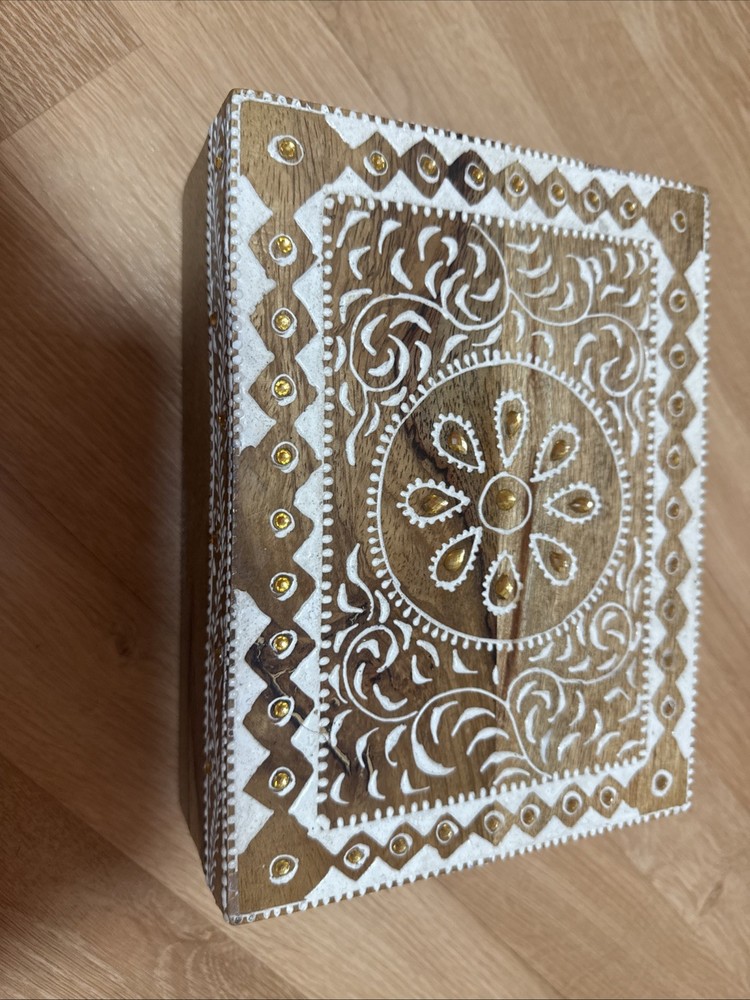 Handcrafted Folk Art Wooden  Boxe