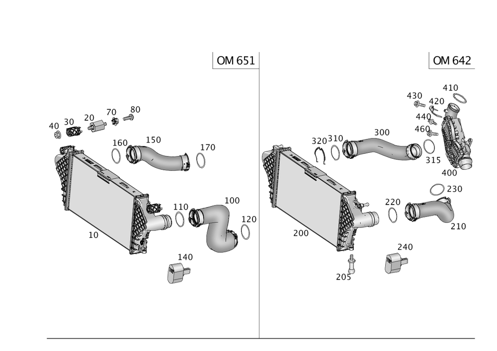 OEM Mercedes-Benz Charge Air Hose 166-528-04-82-28 Replacement Part