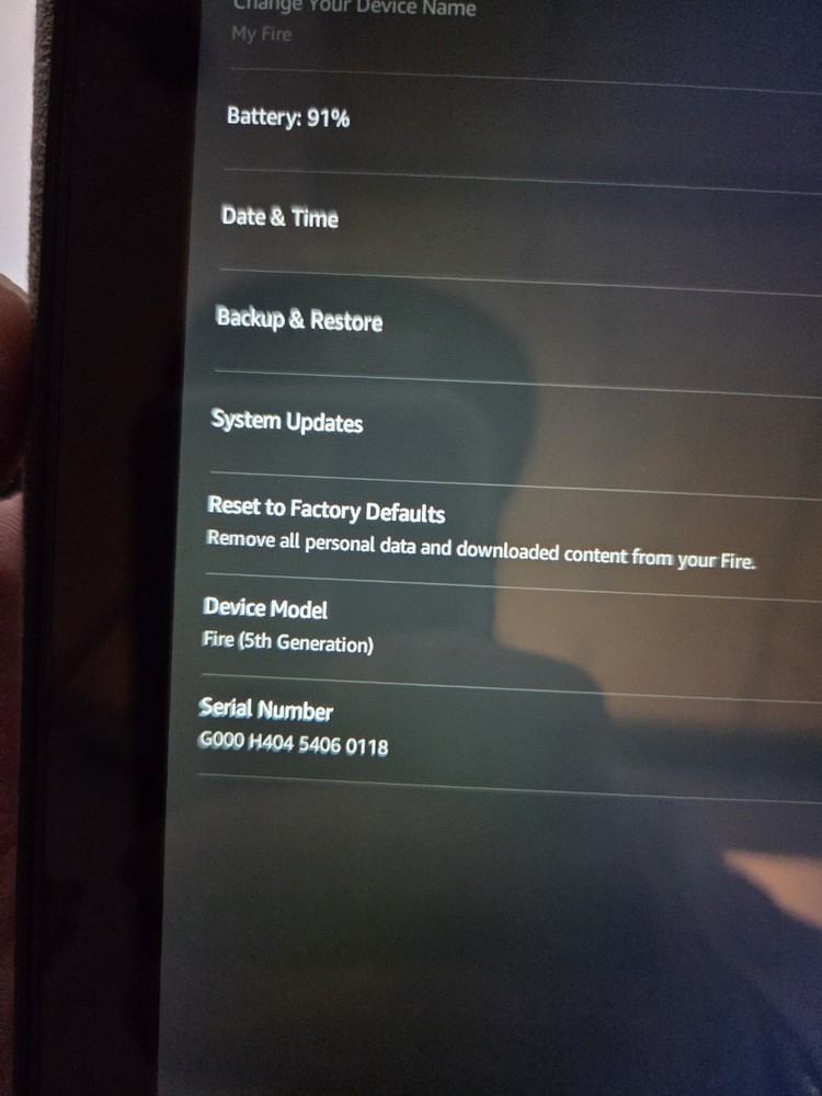 Amazon Fire Tablet 5th Gen 8GB