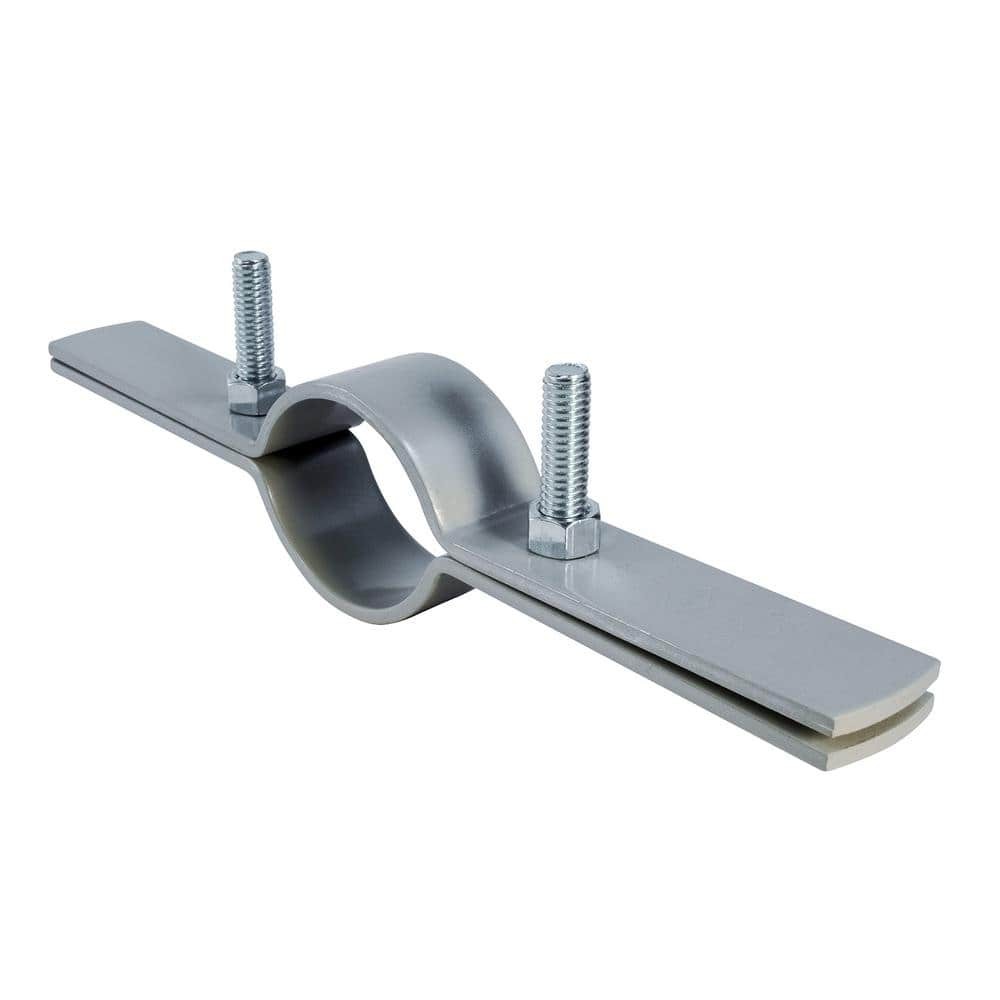 4-Inch Epoxy-Coated Steel Riser Clamp for Secure Mounting