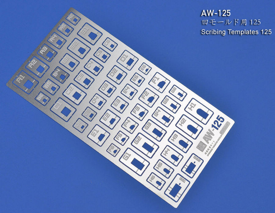 Etching Parts AW125 Scribing Templates Metal Model Upgrade Kits Accessory