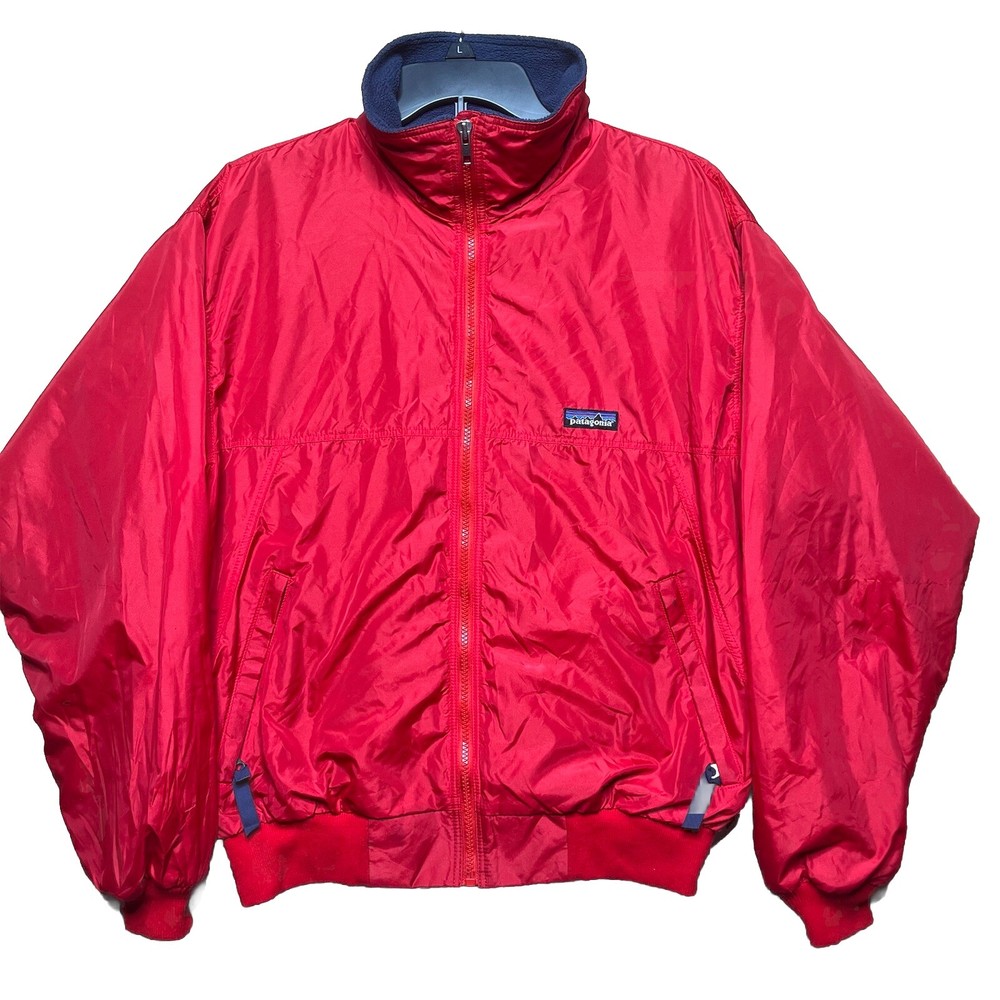 Patagonia Mens Retro Fleece Jacket Red Small for Hiking Outdoor Stain Resistant