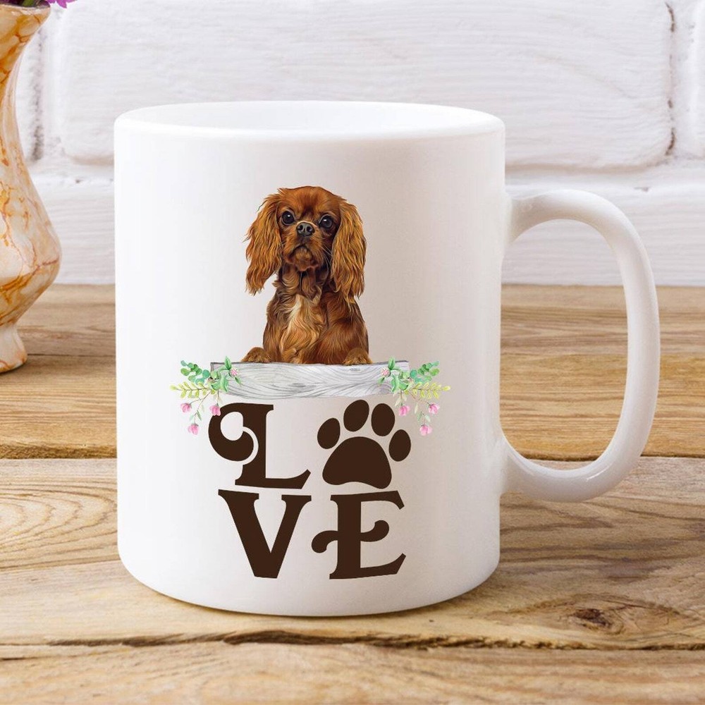 Cavalier Spaniel Coffee Mug Dog Mug For Grandma Gift Mother's Day Mug Custom Gra