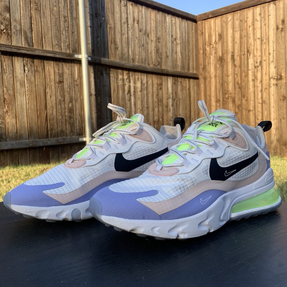 Nike Air Max 270 React Women White Sneakers CU4768-100 Size 10