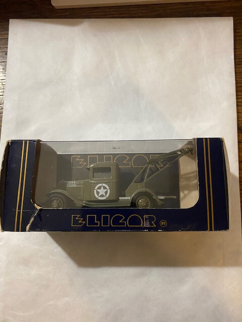 1/43 ELIGOR #1087 Diecast 1934 Ford Depannage V8 US Army Tow Truck