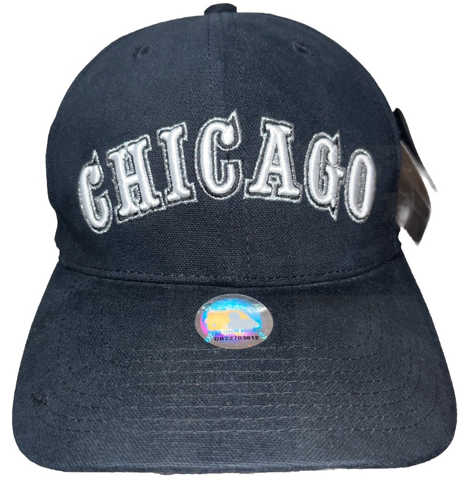 NWT Vintage Chicago White Sox Nike Team Sport Hat Cap Chicago Spellout Deadstock
