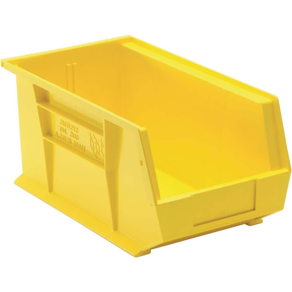 Ultra Series 7.38 Qt Yellow Stackable Hang Bin 12-Pack