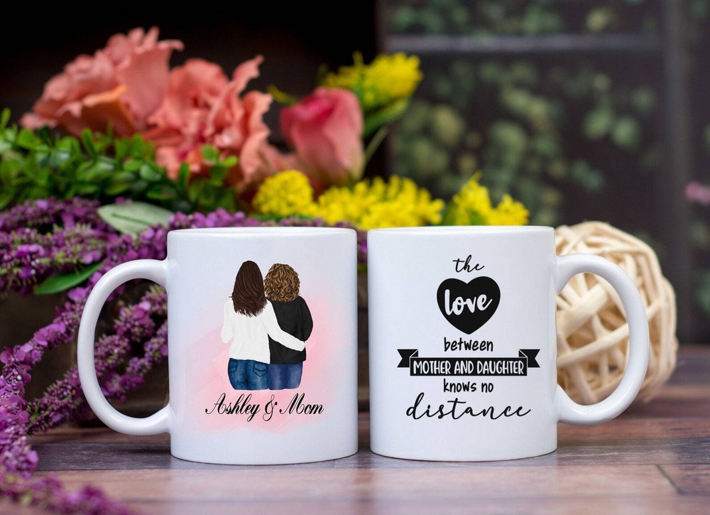 Madre Hija Distancia Regalo Madre Hija Taza Personalizada Mamá Taza Madres