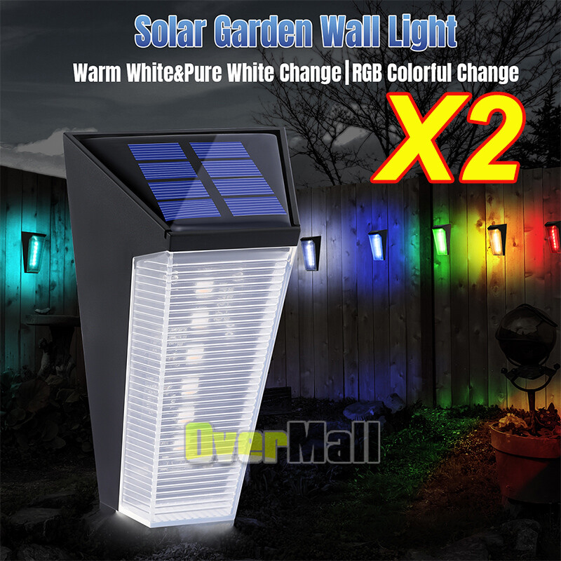 Solar LED Deck Lights for Outdoor Garden Patio Steps Pathway Fence Wall