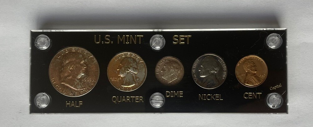 1963 US Mint Silver Proof Vintage Capital H. MONSTER TONED TypeB Reverse Quarter