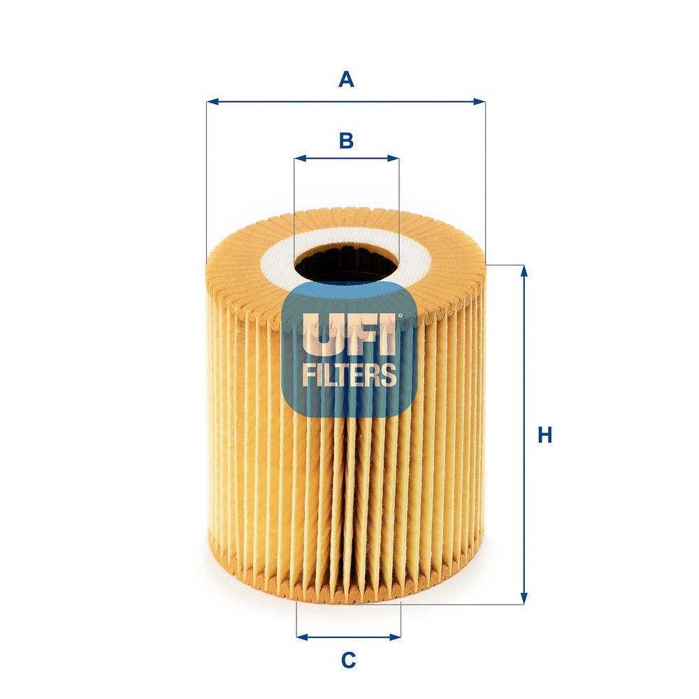 UFI 25.018.00 Oil Filter Compatible with Volvo S40 V40 1.6 1995-2004
