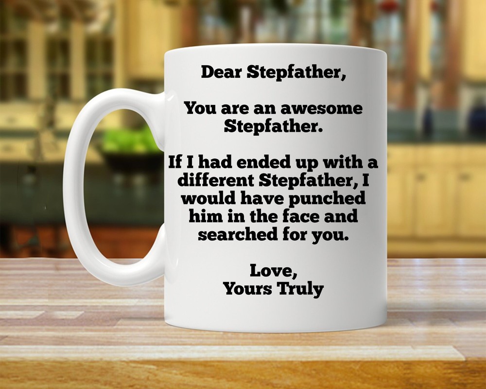 Gift For Stepfather Personalized Stepfather Gift Custom Stepfather Mug Funny