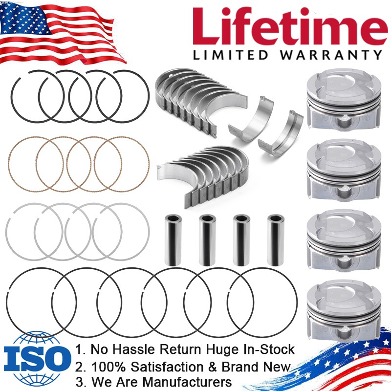 OVERSIZE+0.5MM Piston & Ring Bearing Set For Hyundai Kia Accent Rio 1.6L 2012-16